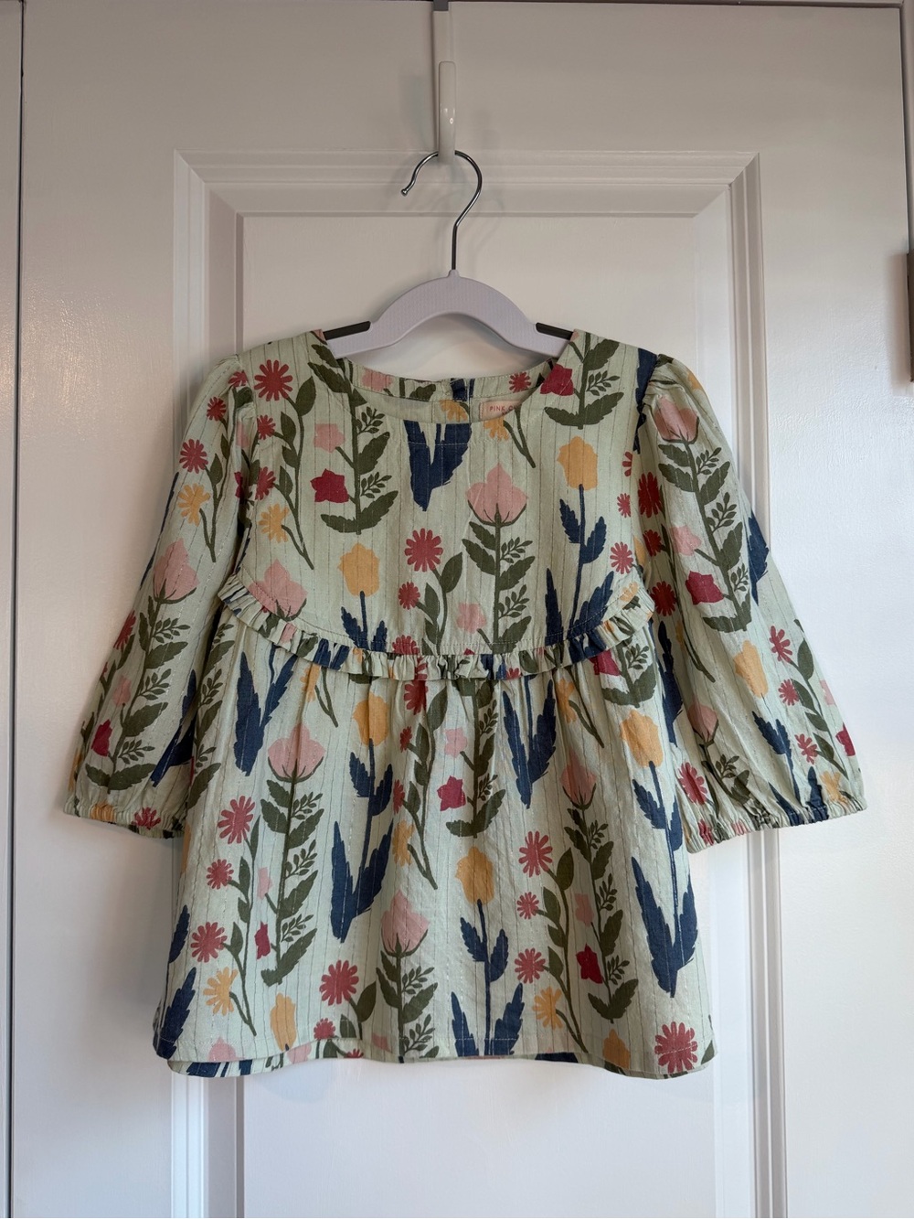 Pink Chicken Girls Rowan Top Paper Floral Size 8Y